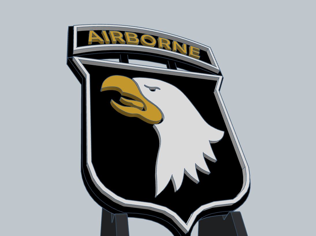 101st Airborne Valor Plaque