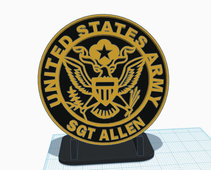 U.S ARMY Valor Plaque 7in.